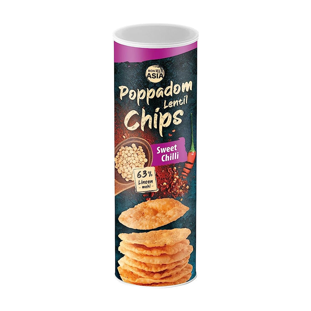 Πατατάκια Ποπαντάμ Γλυκό Τσίλι Bon Asia Poppadom Linsen Chips Sweet Chili 70g